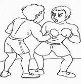 Boxing Coloring Pages  Best For Kids sketch template