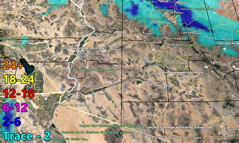 FINAL FORECAST: Rain and Snow To Move Into Arizona Later Monday into ...