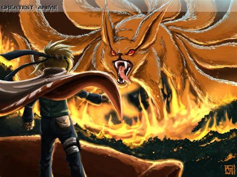 Naruto Shippuden, BATTLE BETWEEN NINE TAILS AND FOURTH HOKAGE. | Anime wallpaper, Naruto ...