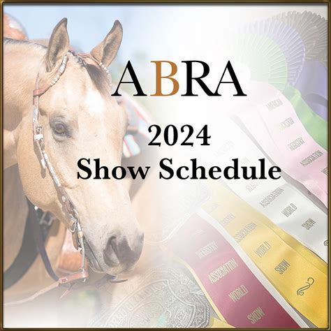 2024 Show Schedule