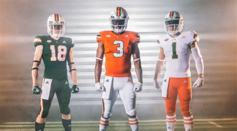 Miami Football: Hurricanes and adidas Team Up for Sleek Primeknit Uniforms - Athlon Sports