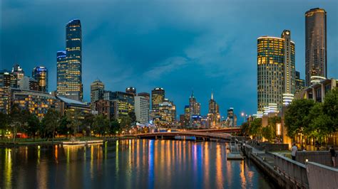 🔥 Download Wallpaper Melbourne Australia Bridges Rivers Skyscrapers by @patrickw93 | Melbourne ...