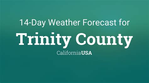 Trinity County, California, USA 14 day weather forecast