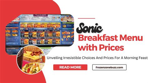 Sonic Breakfast Menu with Prices [Updated 2023] - Frozen Zone BUZZ