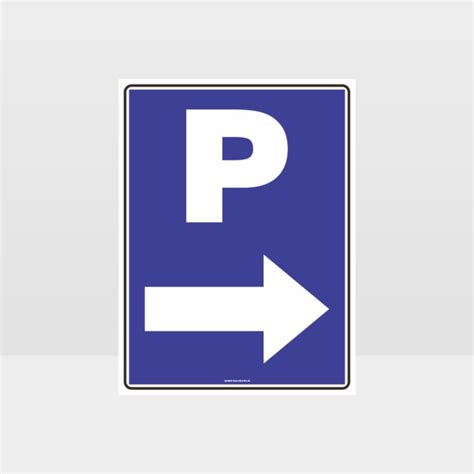 P Parking Right Arrow Sign - Notice/Information Sign - HAZARD SIGNS NZ