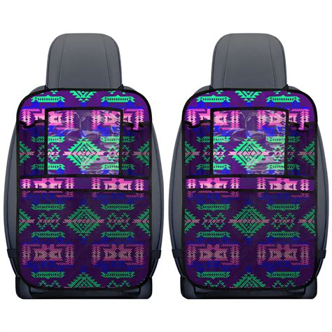 GB-NAT00628 Purple Pattern Native Car Back Seat Organizers – Powwow Store
