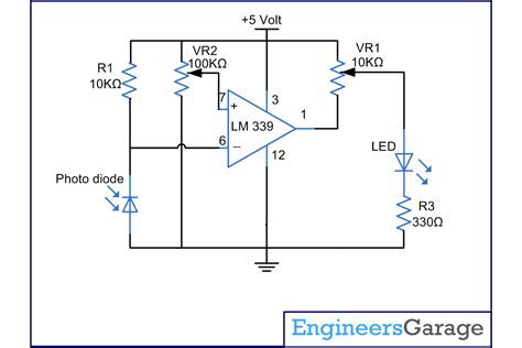 Light sensor using photodiode and opam