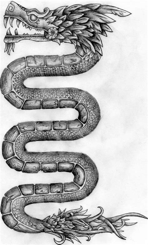 Aztec Serpent Tattoo project by ZakonKrancaSwiata on DeviantArt