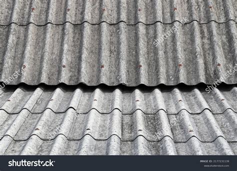 Old Asbestos Cement Roofing Sheets Asbestos Stock Photo 2177231139 ...