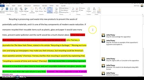 4 Steps to Writing an Effective Counter Argument - YouTube