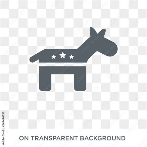 Democrat icon. Trendy flat vector Democrat icon on transparent ...