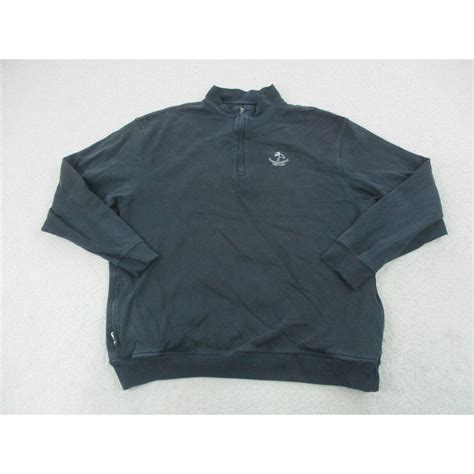 Greg Norman Greg Norman Sweater Adult Extra Large Black Quarter Zip Pullover Golf Mens A56 ...