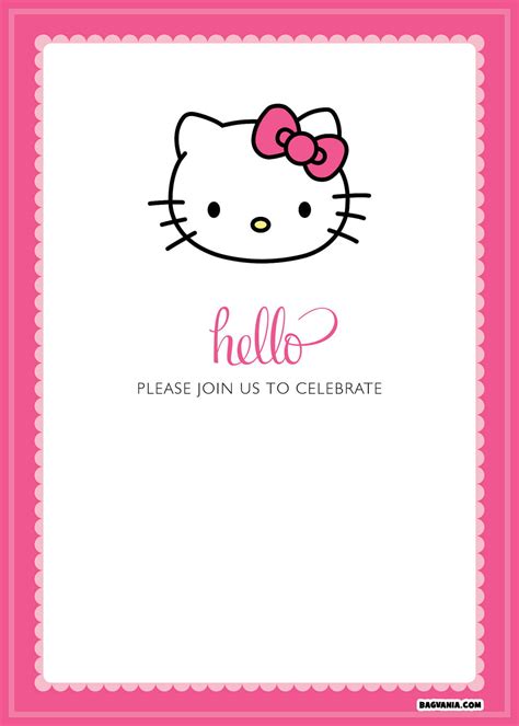 Free Printable Hello Kitty Birthday Invitations | FREE Printable Birthday Invitation Templates ...