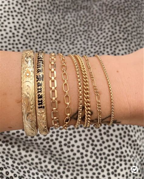 Gold bracelet stack - shop this pic from @ckanani in 2024 | Gold bracelets stacked, Gold ...