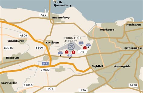 Edinburgh Airport Map