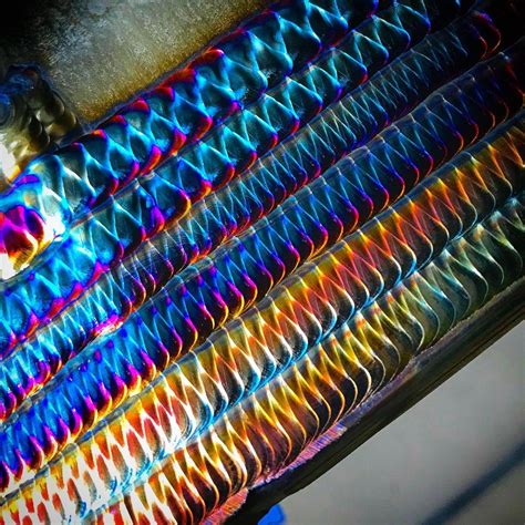 Stainless rainbow, Tig welding, 10x10” ~ This was made by an absolute master craftsman. | Tig ...