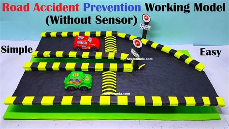 road accident prevention project working model science project for exhibition - simple ...