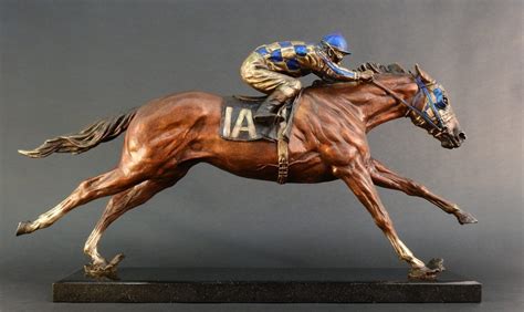 “Racing into History” - Secretariat Bronze Statue by Jocelyn Russell