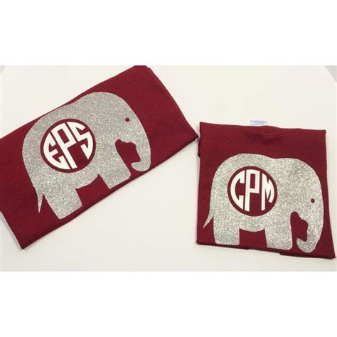 FREE SHIPPING Personalized Alabama Elephant by DixieStrongDesigns