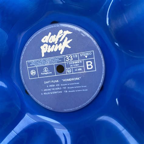 Daft Punk Homework LP BLUE VINYL Record Bowl Classic Pop / | Etsy