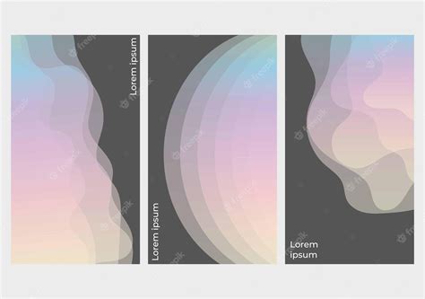 Premium Vector | Set of abstract colorful cover background template