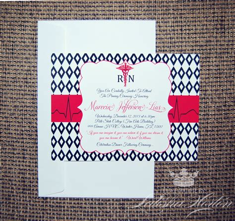 Nurse Pinning Ceremony Invitation Printable 5X7 by LuxePaper