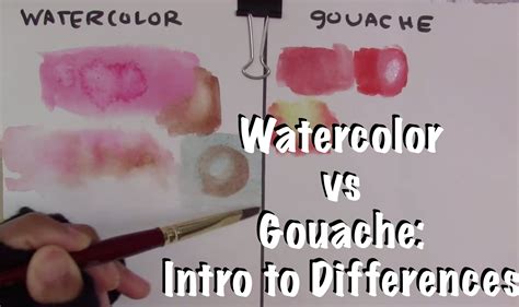 Watercolor VS Gouache: Intro to Differences | Gouache, Watercolor ...