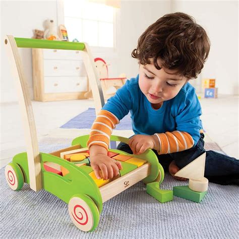 Hape Block and Roll Wooden Push and Pull Toy | Creative Gifts For 1 ...