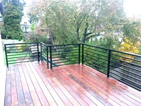 modern steel porch rail - Google Search | Railings outdoor, Aluminum railing deck, Horizontal ...