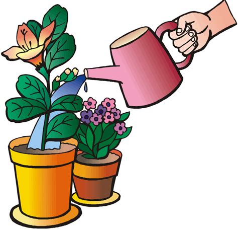 Watering Flowers Clip Art - Png Download - Full Size Clipart (#2304444) - PinClipart