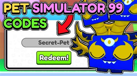 😱This *SECRET CODE* GIVES FREE HUGE PETS in Pet Simulator 99 - YouTube