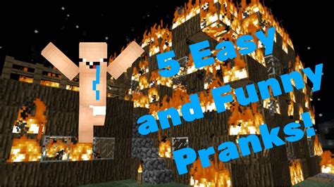 5 Easy and Funny Pranks in Minecraft! - YouTube