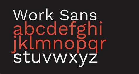 Work Sans free Font - What Font Is