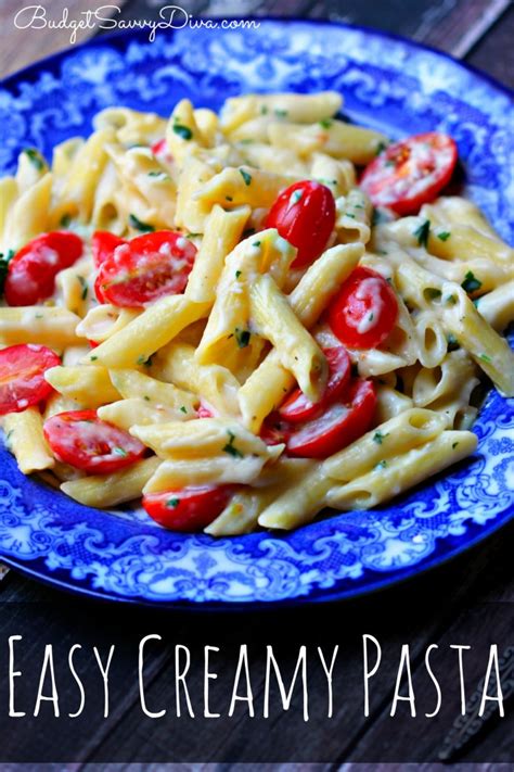 Easy Creamy Pasta Recipe - Budget Savvy Diva