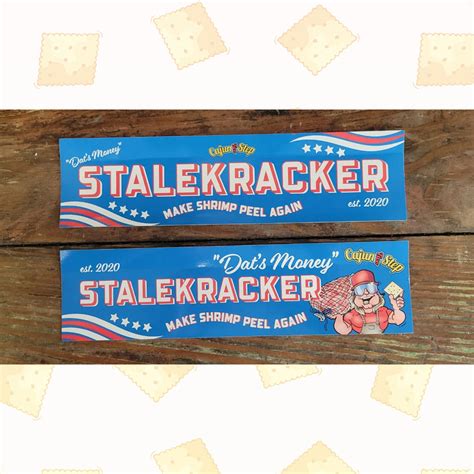 Stalekracker Bumper Sticker 2-Pack | Cajun Two Step