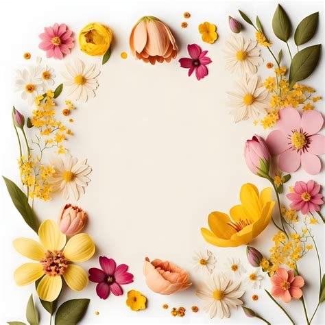 Premium Photo | Top-view floral background photo with plenty of copy space, perfect for website ...