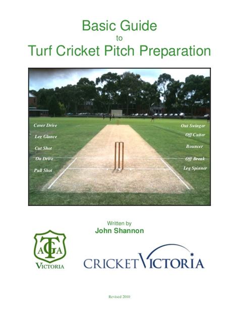 Basic guide to turf cricket pitch preparation