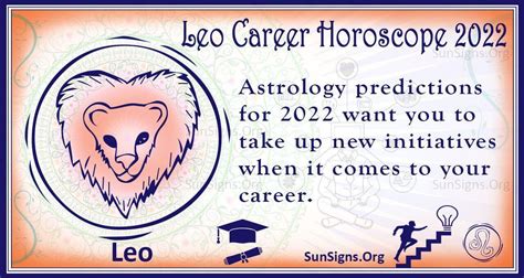 Leo Career, Business, Education Horoscope 2022 Predictions - SunSigns.Org