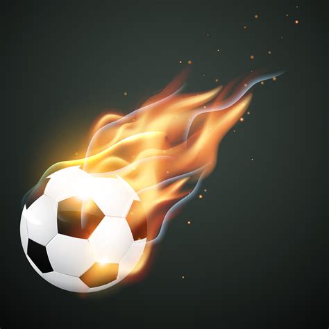 illlustration of burning football 220867 Vector Art at Vecteezy