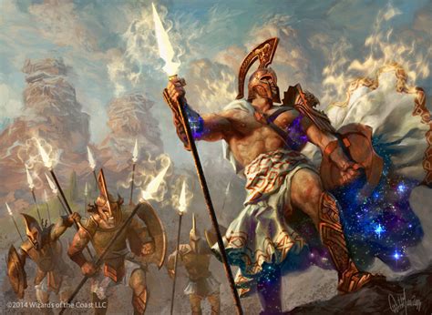 Archetype of Courage MtG Art from Born of the Gods Set by Willian Murai ...