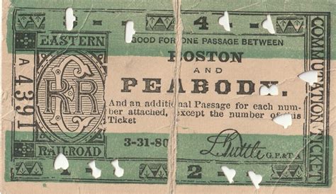 Ticket to Ride - Peabody Historical Society