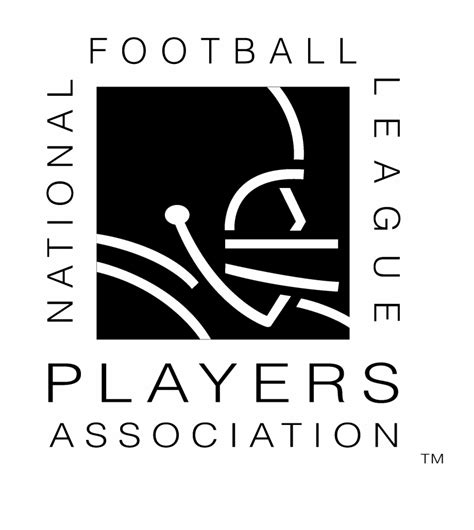 Nfl Players Association Logo Black And White Calligraphy - Clip Art Library