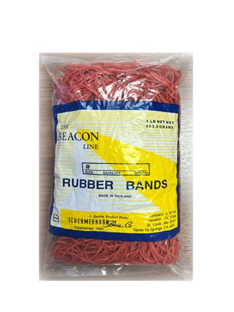 RED RUBBER BANDS - Sambrailo Packaging