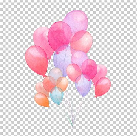 Watercolor Painting Balloon Drawing PNG, Clipart, Art, Balloon, Balloons, Birthday, Colorful ...