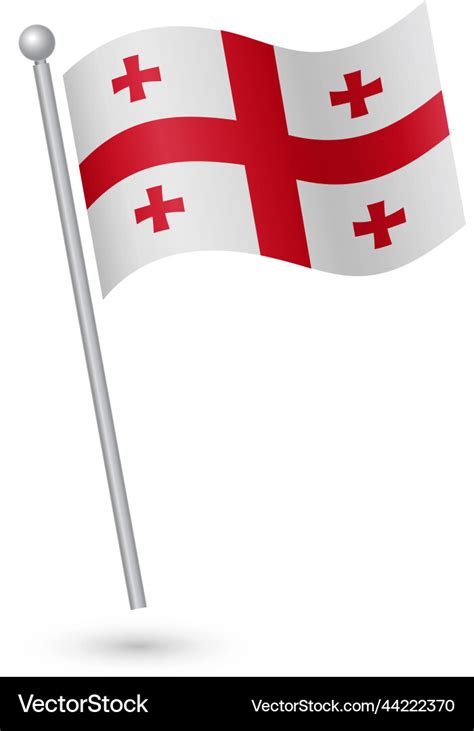 Georgia flag Royalty Free Vector Image - VectorStock