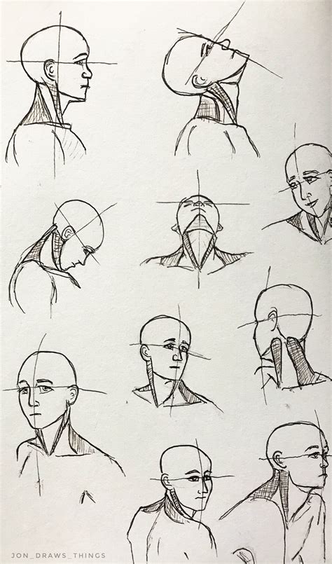 Head and Neck Drawing Reference | by Jonathan McDaniel, follow on ...