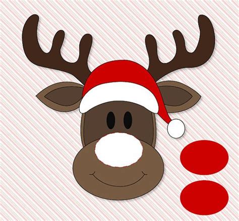 Pin The Nose On The Reindeer Printable