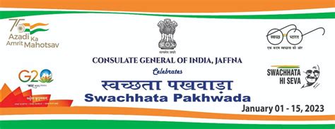 Consulate General of India, Jaffna celebrates "Swachhata Pakhwada" (1 ...