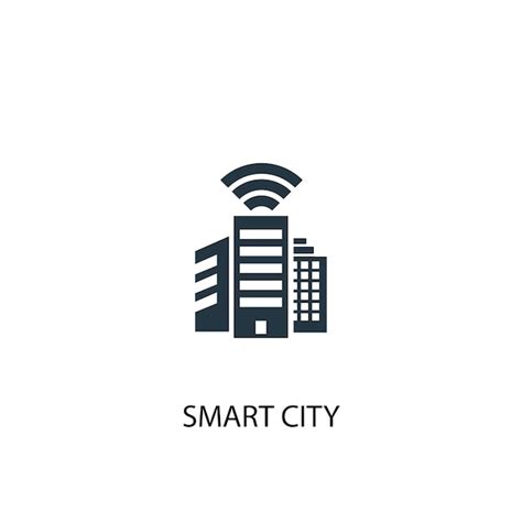 Premium Vector | Smart city icon. simple element illustration. smart city concept symbol design ...