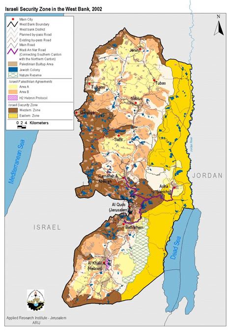 West Bank Map Settlements